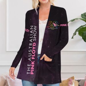 Pink Floyd Women's Patch Pocket Cardigan - HUANNM 5169