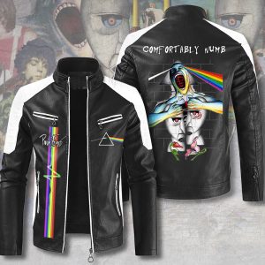 Pink Floyd Premium Leather Bomber - HUANNM 5499