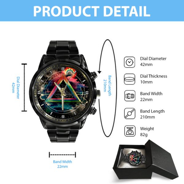 Pink Floyd Black Stainless Steel Watch - GNE 647