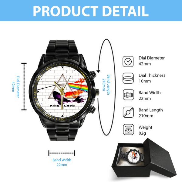 Pink Floyd Black Stainless Steel Watch - GNE 661