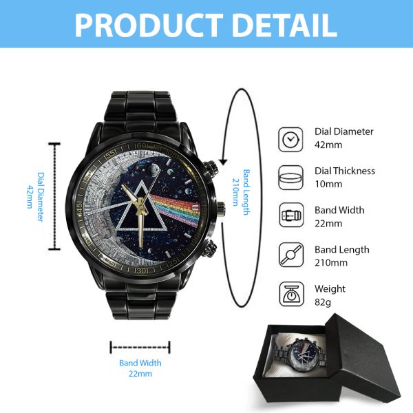 Pink Floyd Black Stainless Steel Watch - GNE 706