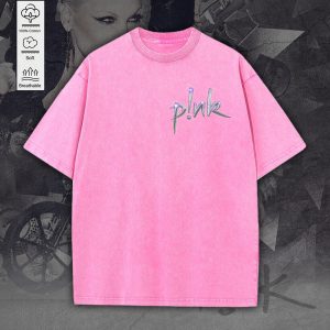 P!nk 2D Acid Washed Cotton Shirt - MAITM 7470