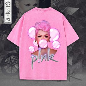 P!nk 2D Acid Washed Cotton Shirt - MAITM 7470