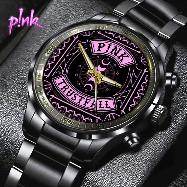 P!nk Black Stainless Steel Watch - GNE 760