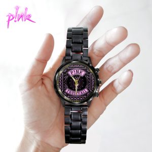 P!nk Black Stainless Steel Watch - GNE 760