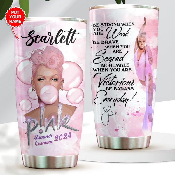 Personalized P!nk Tumbler Cup - VANDH 3016