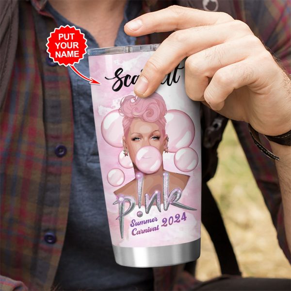 Personalized P!nk Tumbler Cup - VANDH 3016