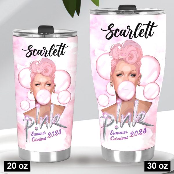 Personalized P!nk Tumbler Cup - VANDH 3016