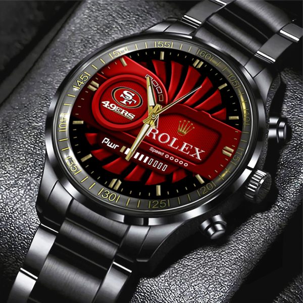 San Francisco 49ers x Rolex Black Stainless Steel Watch - MAITM 7425