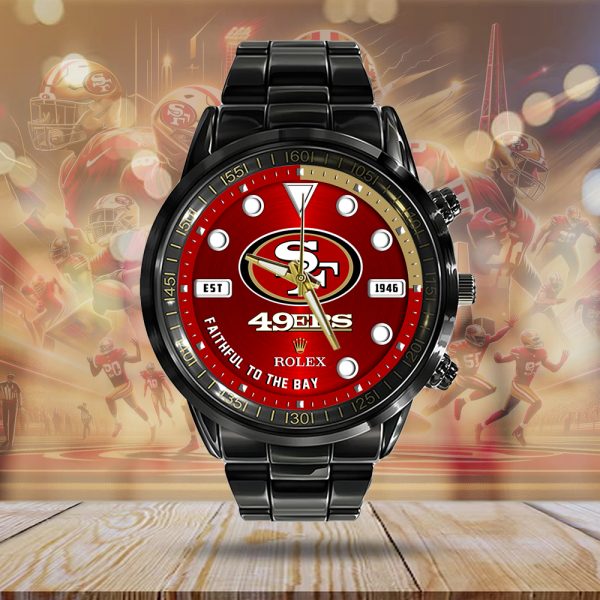 San Francisco 49ers x Rolex Black Stainless Steel Watch - MAITM 7433