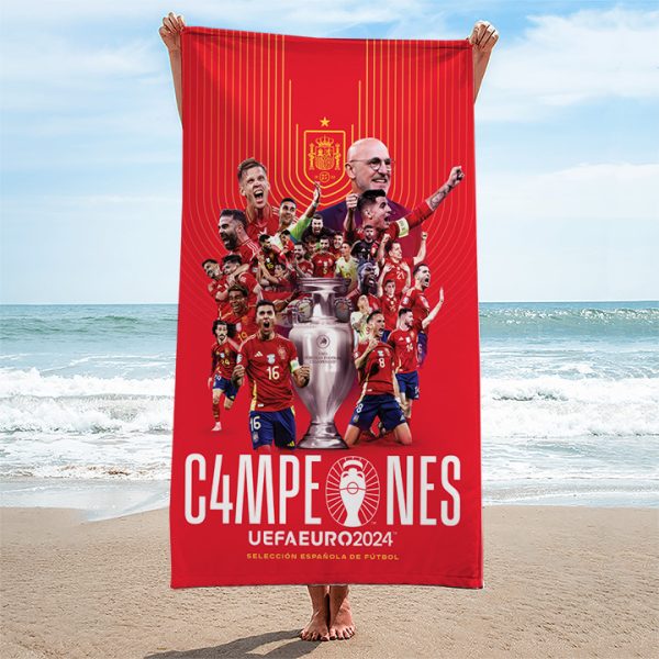 Spain National Football Team Rectangle Beach Towel - TANTN 7392