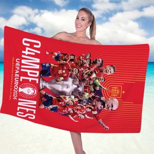 Spain National Football Team Rectangle Beach Towel - TANTN 7392