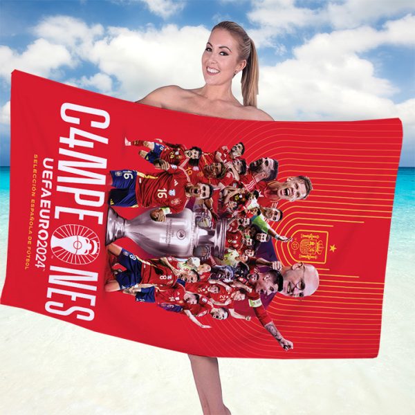 Spain National Football Team Rectangle Beach Towel - TANTN 7392