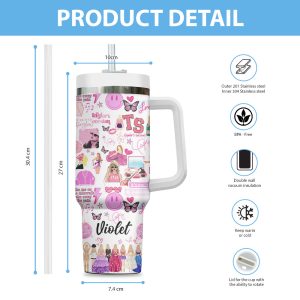 Personalized Taylor Swift 40oz Stanley Tumbler - VANDH 3078