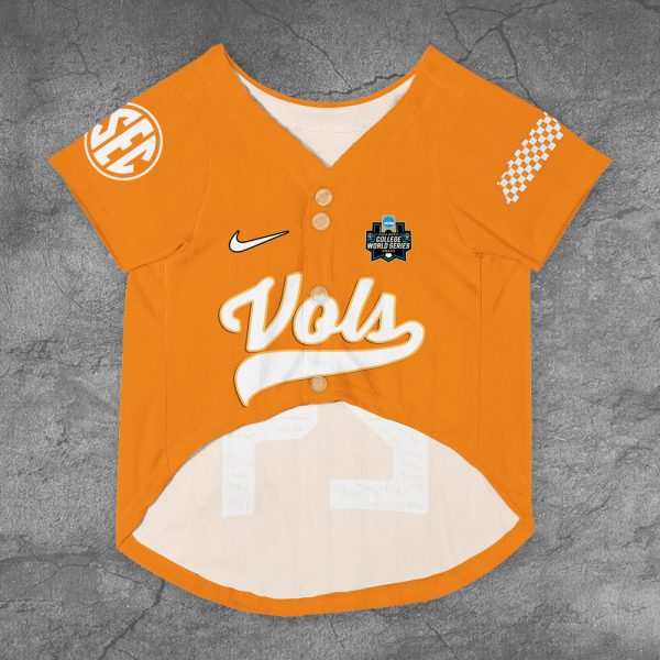 Tennessee Volunteers Baseball Dog Baseball Jersey - TANTN 7340