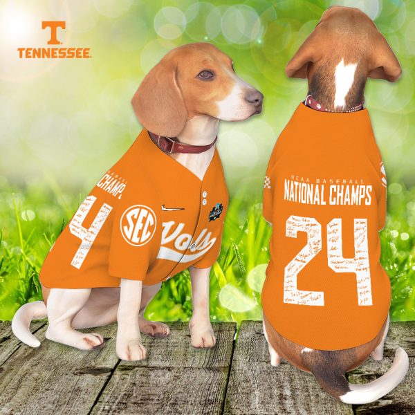 Tennessee Volunteers Baseball Dog Baseball Jersey - TANTN 7340