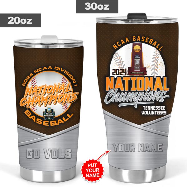 Personalized Tennessee Volunteers Baseball Tumbler Cup - HOATT 5417