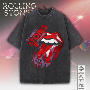 The Rolling Stones 2D Acid Washed Cotton Shirt - MAITM 7473