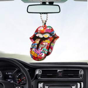 The Rolling Stones Custom Shape 1-sided Acrylic Car Ornament - MAITM 7370