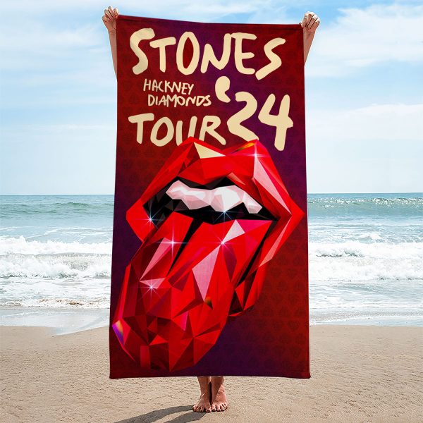 The Rolling Stones Rectangle Beach Towel - MAITM 7321