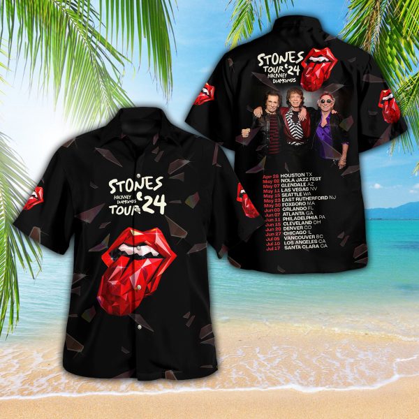 The Rolling Stones 3D Hawaii Shirt - TANTN 7478