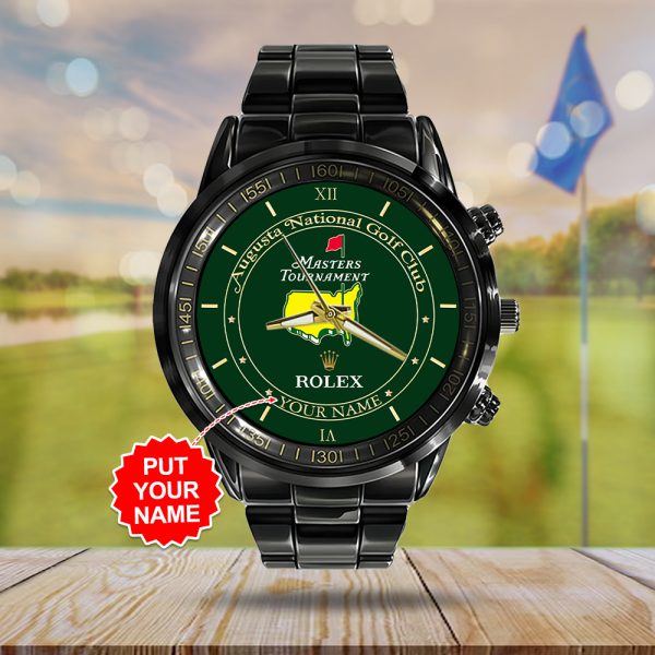 Personalized Masters Tournament x Rolex Black Stainless Steel Watch – MAITM 7632