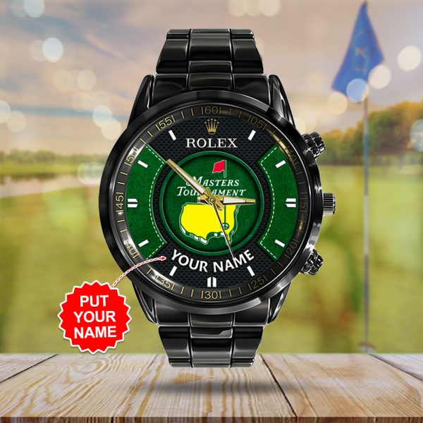 Personalized Masters Tournament x Rolex Black Stainless Steel Watch - MAITM 7630