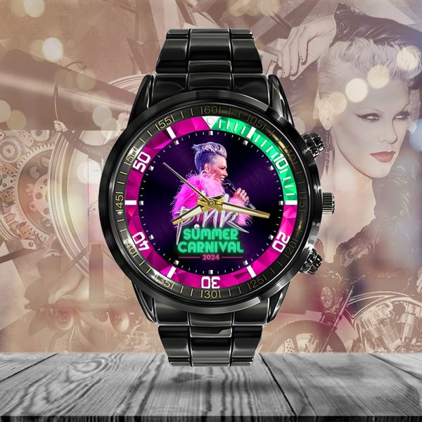 P!nk Black Stainless Steel Watch - GNE 972