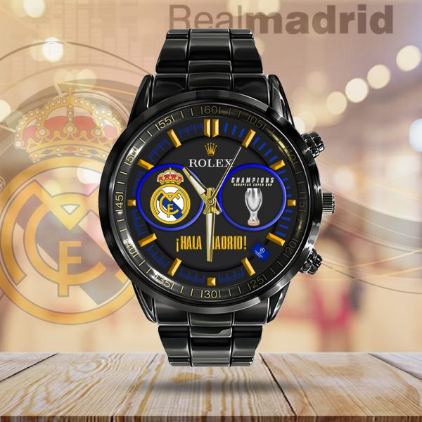 Real Madrid CF x Rolex Black Stainless Steel Watch - MAITM 7713