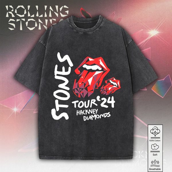 The Rolling Stones 2D Acid Washed Cotton Shirt - MAITM 7641