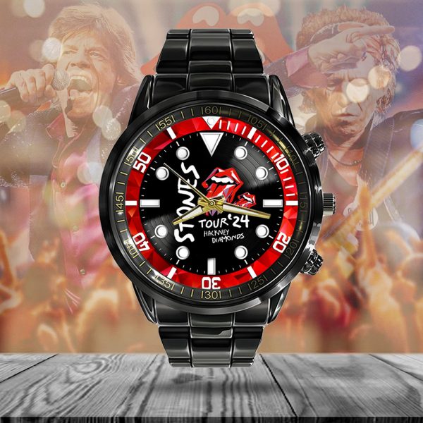 The Rolling Stones Black Stainless Steel Watch - GNE 963