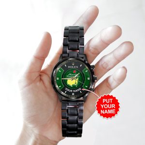 Personalized Masters Tournament x Rolex Black Stainless Steel Watch - MAITM 7630