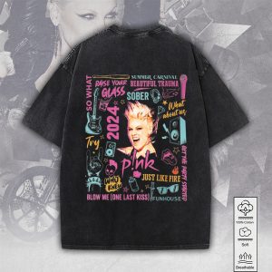 P!nk 2D Acid Washed Cotton Shirt - MAITM 7723