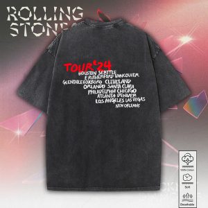 The Rolling Stones 2D Acid Washed Cotton Shirt - MAITM 7641