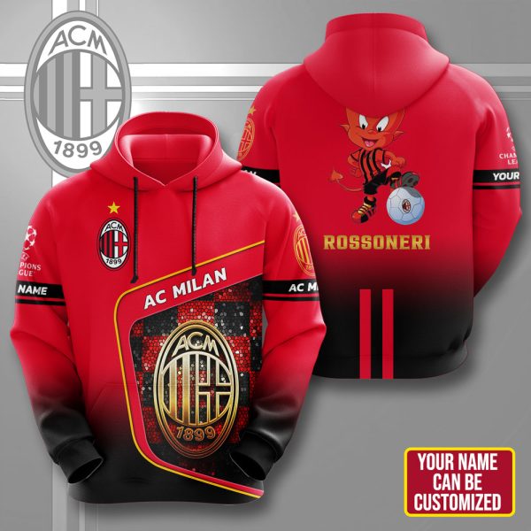 Personalized AC Milan 3D Apparel – HUNGVV 7010