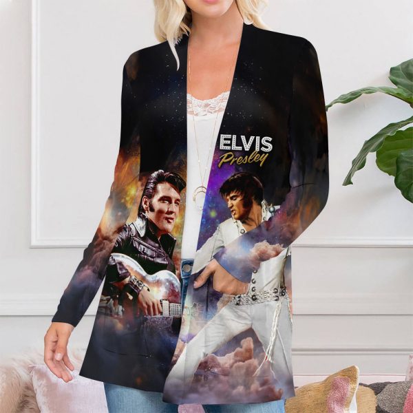 Elvis Presley Women's Patch Pocket Cardigan - ANHNV 3140