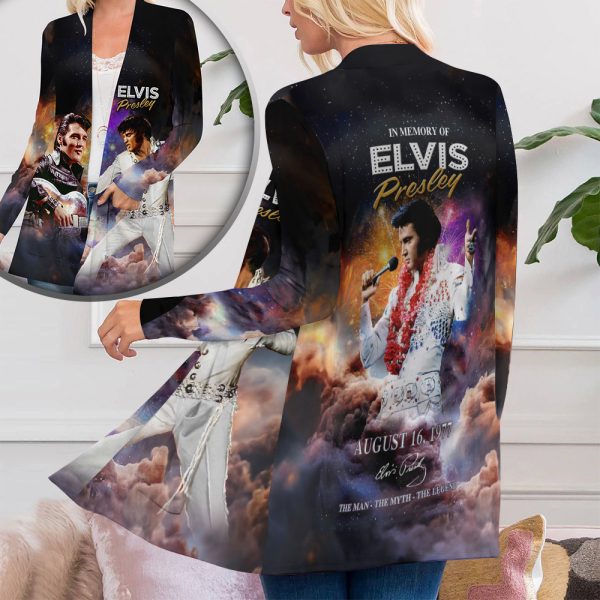 Elvis Presley Women's Patch Pocket Cardigan - ANHNV 3140