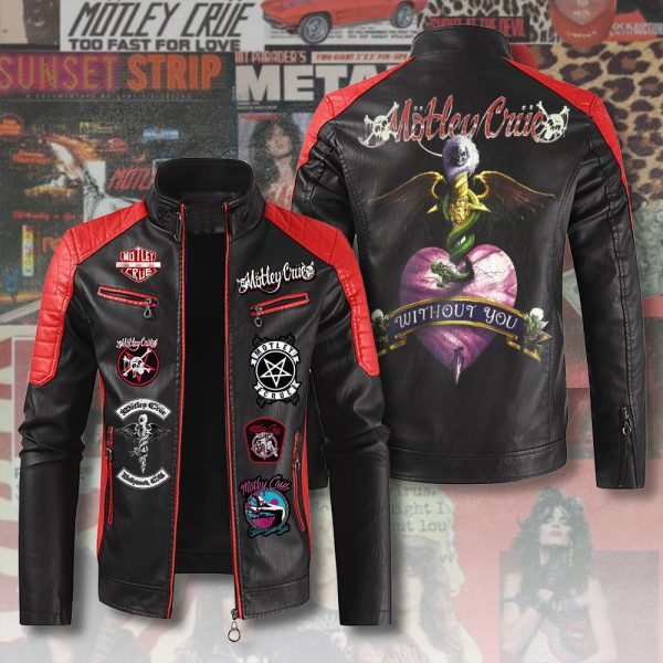 Mötley Crüe Premium Leather Bomber - ANHNV 5155