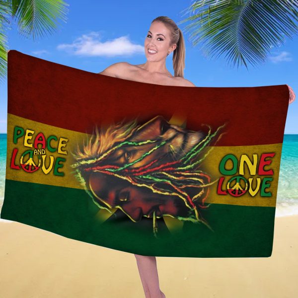 Bob Marley Rectangle Beach Towel - ANHNV 5034