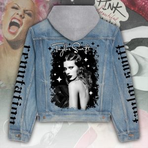 Taylor Swift Women's Denim Hood Jacket - ANHNV 5057