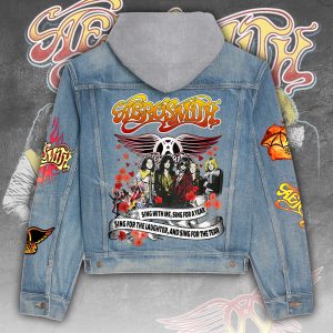 Aerosmith Women's Denim Hood Jacket - ANHNV 5059