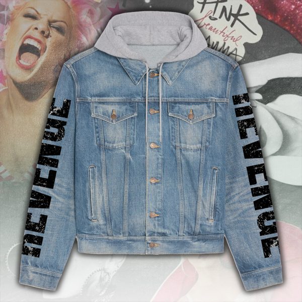 P!nk Women's Denim Hood Jacket - ANHNV 5060