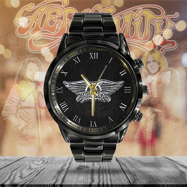 Aerosmith Black Stainless Steel Watch - ANHNV 5118