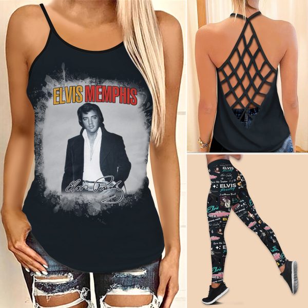 Elvis Presley Criss-Cross Leggings - ANHNV 5167