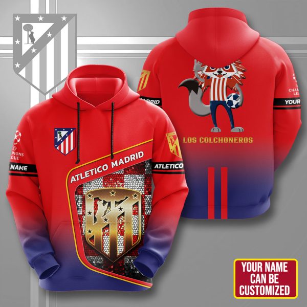 Personalized Atlético Madrid 3D Apparel – HUNGVV 7008