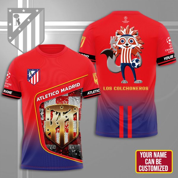 Personalized Atlético Madrid 3D Apparel – HUNGVV 7008