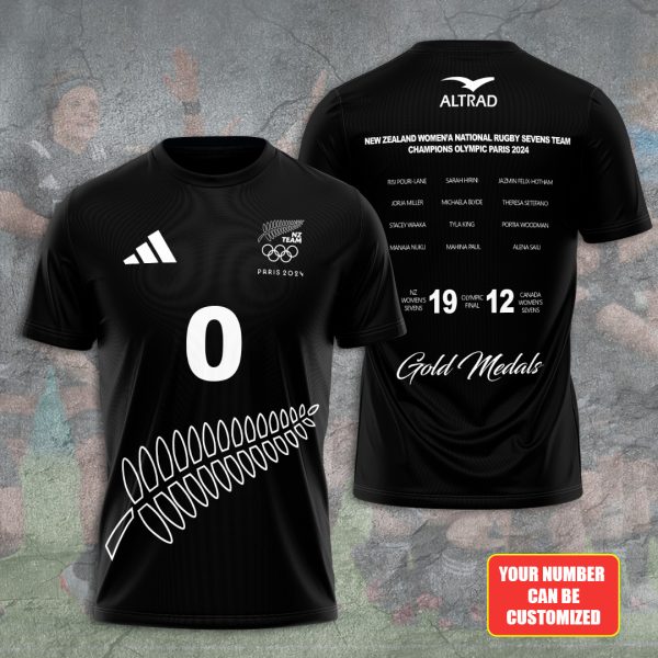 Personalized New Zealand Women's National Rugby Union Team Black Ferns 3D Apparel – TANTN 7645