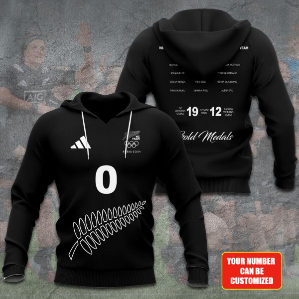 Personalized New Zealand Women's National Rugby Union Team Black Ferns 3D Apparel – TANTN 7645