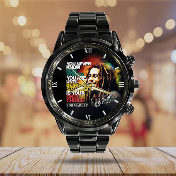 Bob Marley Black Stainless Steel Watch - HOATT 5853