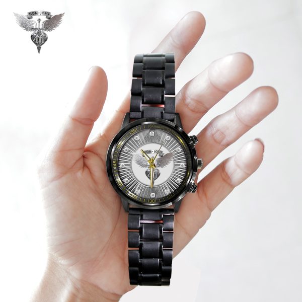 Bon Jovi Black Stainless Steel Watch - TANTN 7850